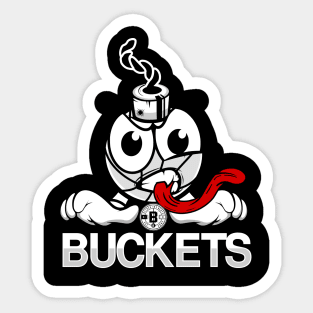 Basketball Lover Bomb Buckets Sticker